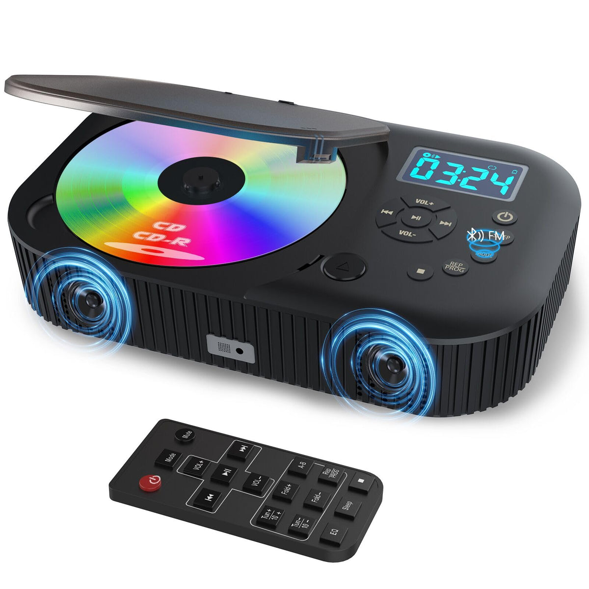 Portable Dual Stereo CD Player Black O1472