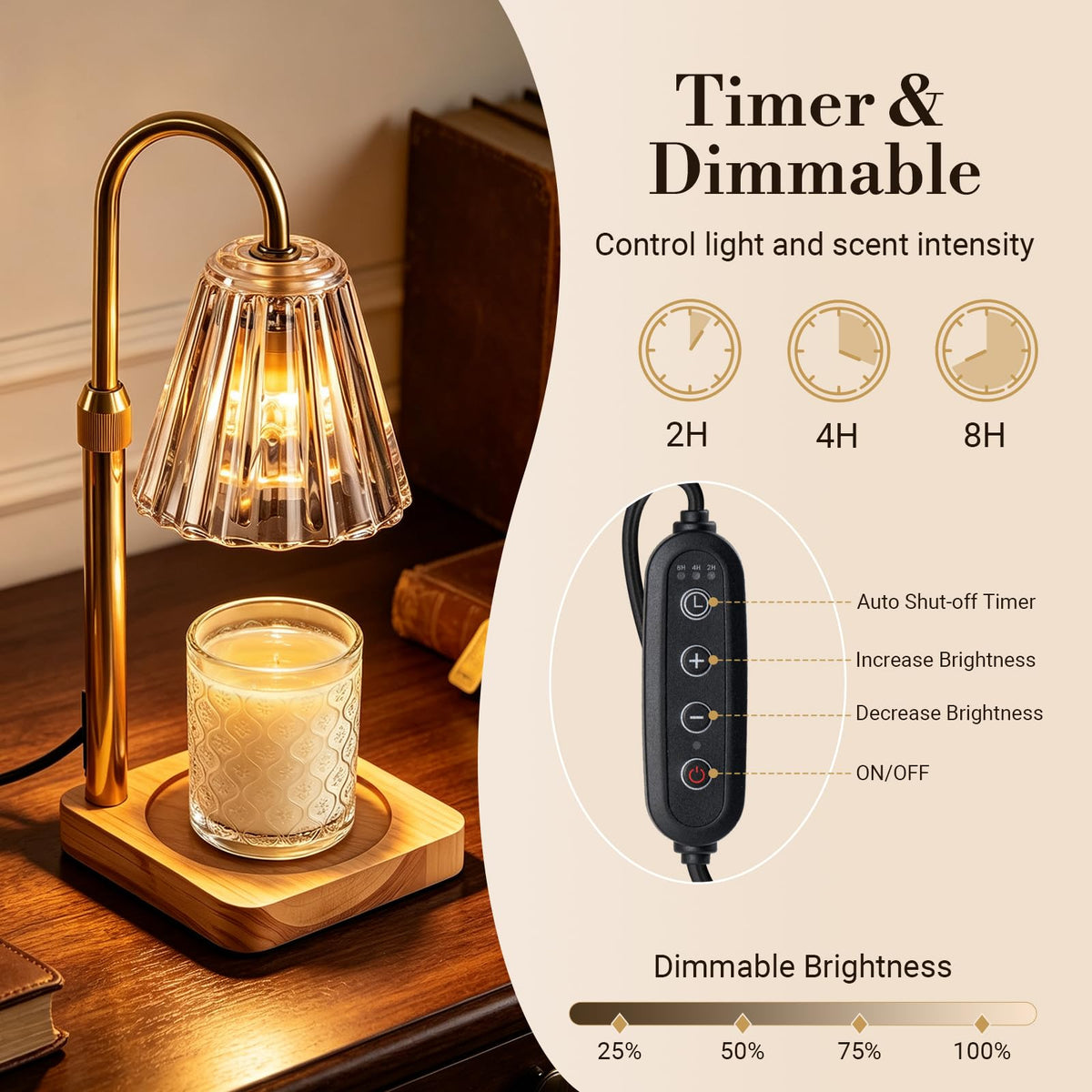 Candle Warmer Lamp with Timer C579997