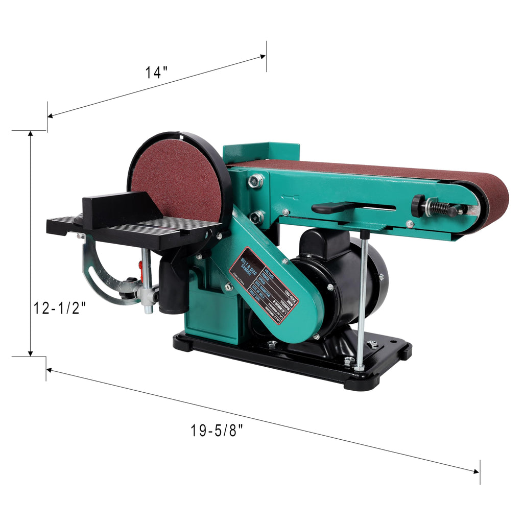 4" x 36" Belt Sander 6" Disc Polisher Grinder S4599