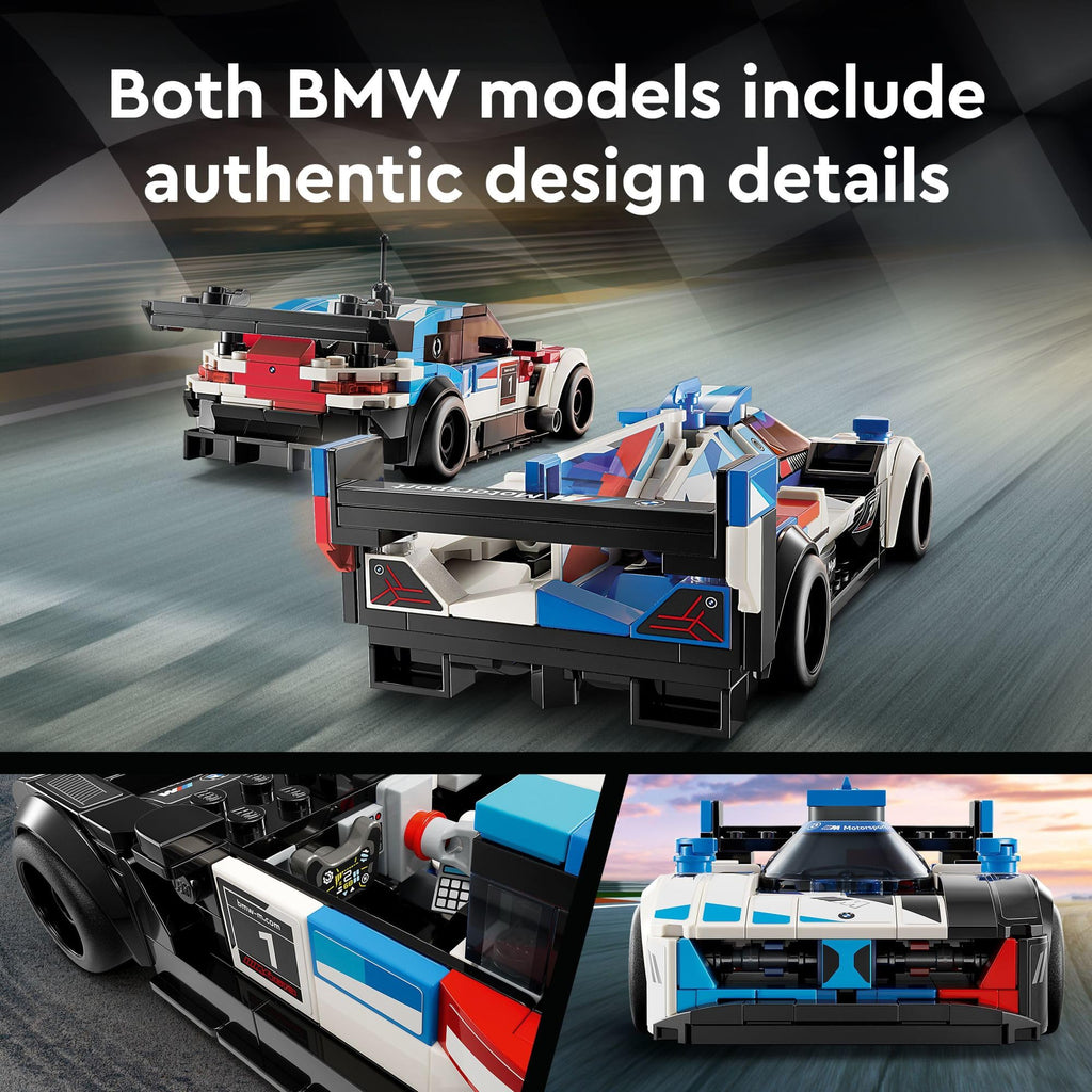 Buildable Race Car Toy Set with 2 Models and 2 Minifigures Y42082