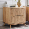 31.8-Inch Fluted 2 Drawer Lateral File Cabinet S340
