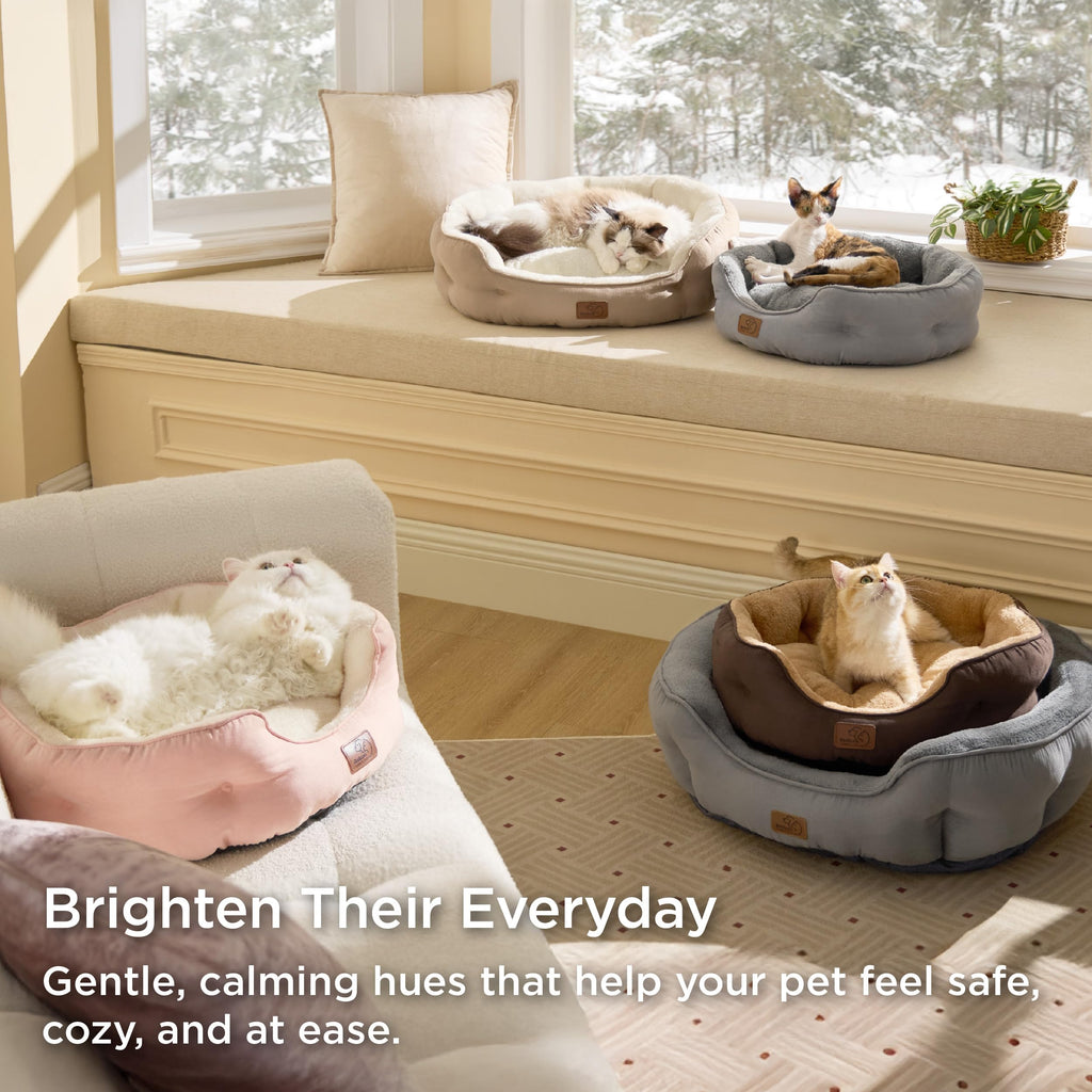 Small Washable Round Dog Bed Z86497