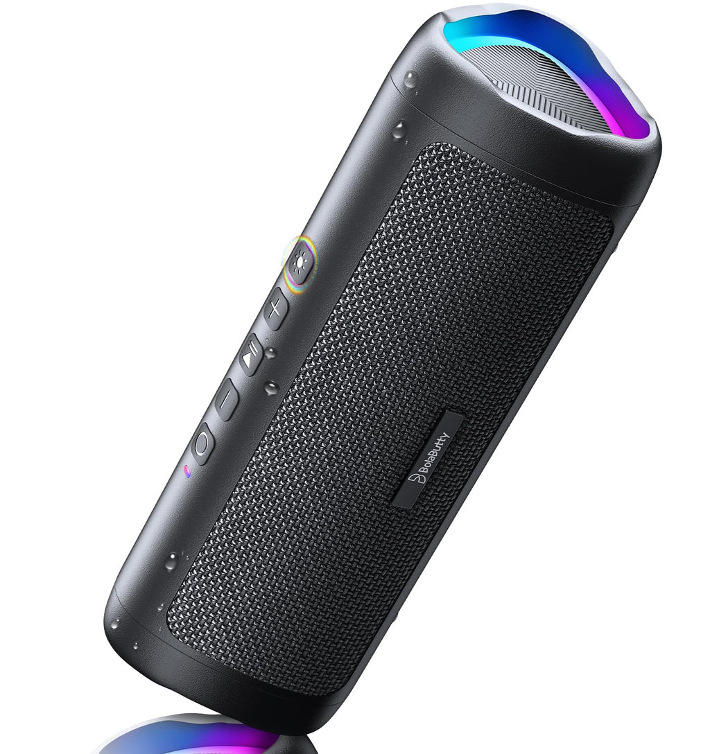 20W Portable Wireless Bluetooth Speaker, IPX5 Waterproof, Black M39424