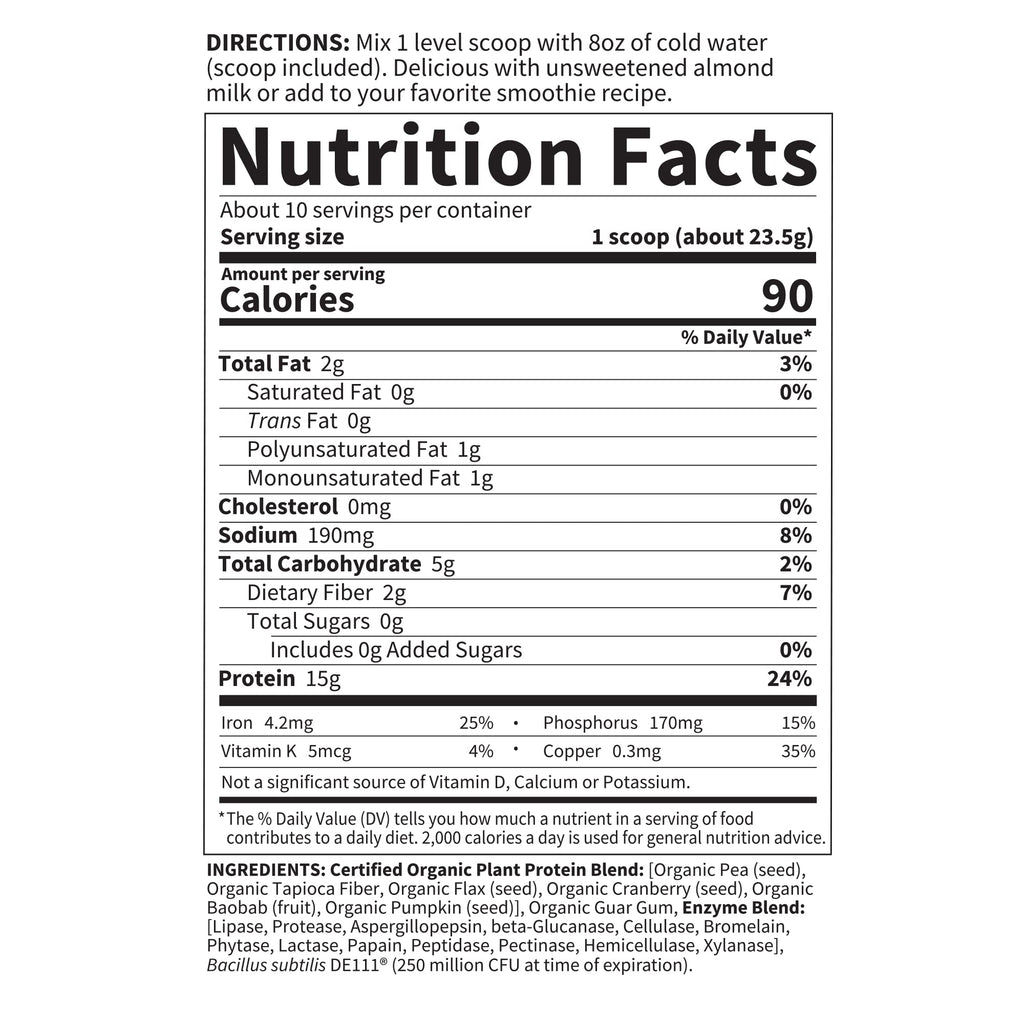 Organic Plant Protein Powder J353