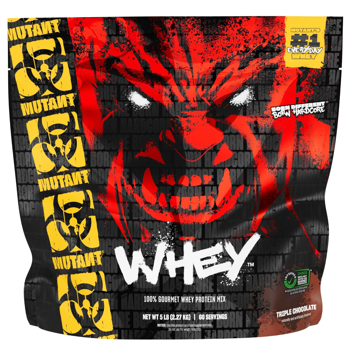 Whey Protein Powder Triple Chocolate 5 lb O3308