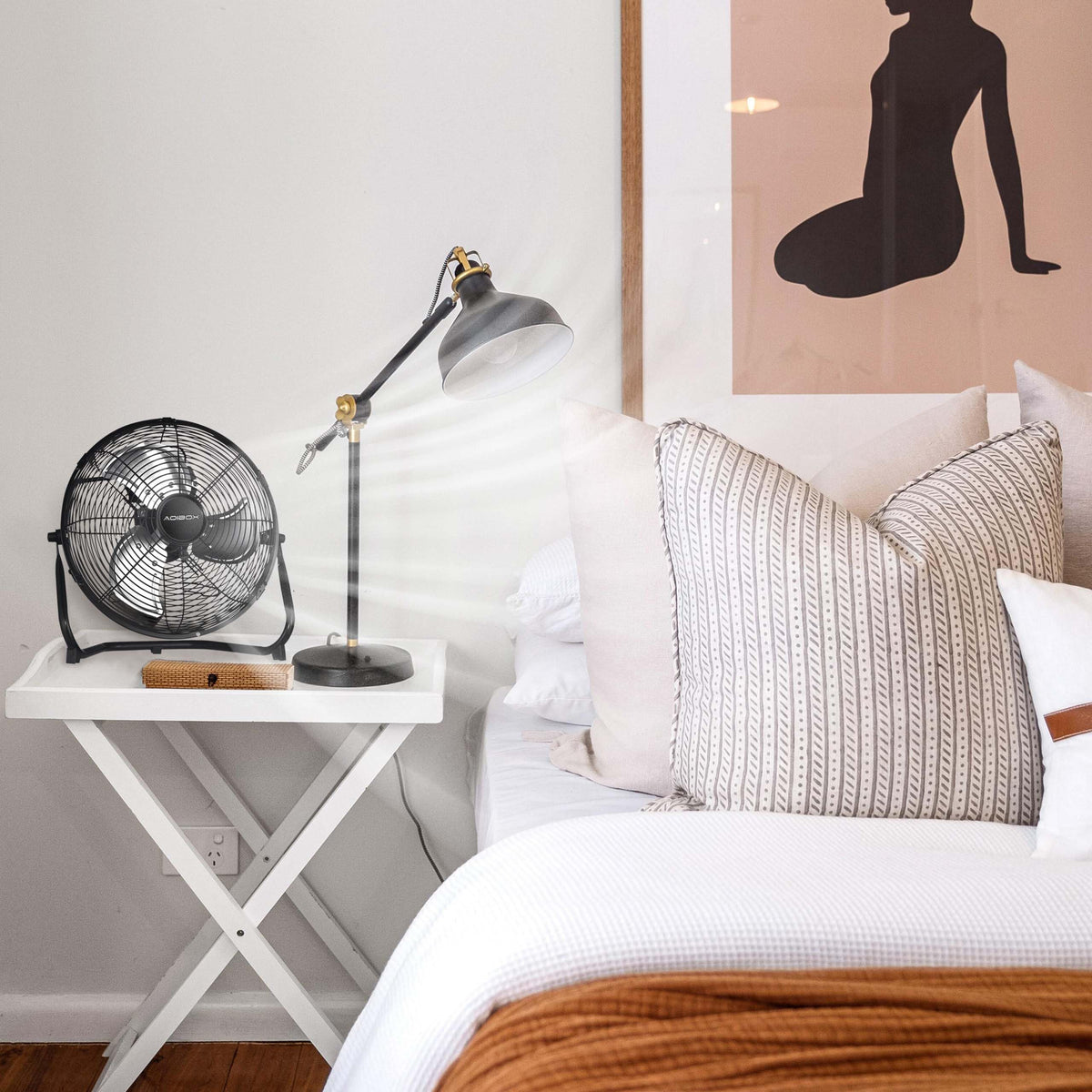 20 in. 3 Speed Metal Floor Fan with Tilting Head N16515