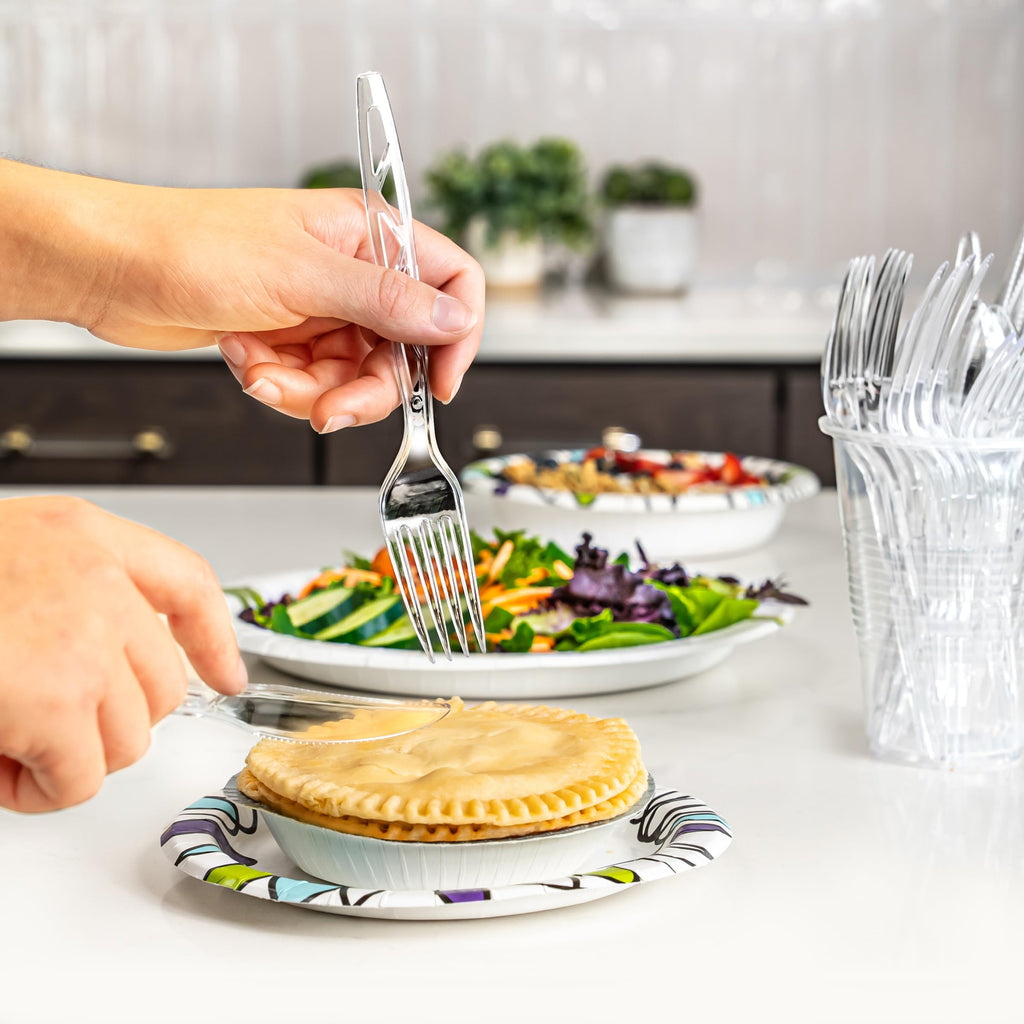 Clear Plastic Cutlery Set, 192 Count Combo Forks, Spoons and Knives H181501