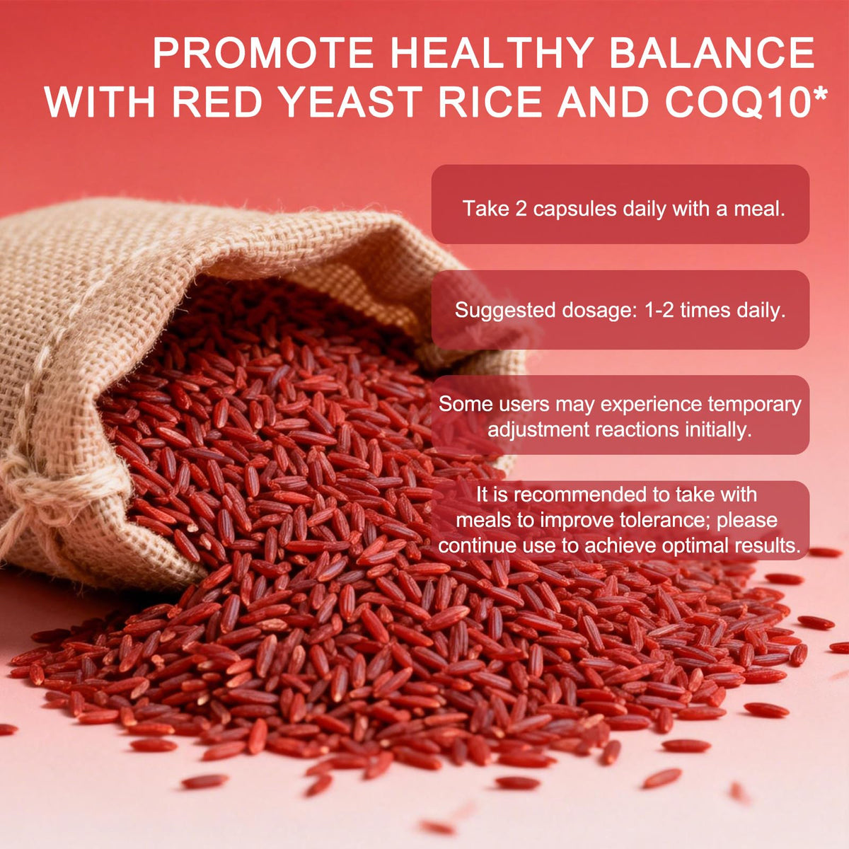 Red Yeast Rice with CoQ10 1200mg 120 Capsules S799
