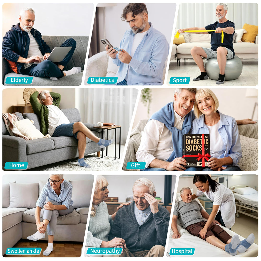 Low Cut Diabetic Socks 6 Pairs A317877