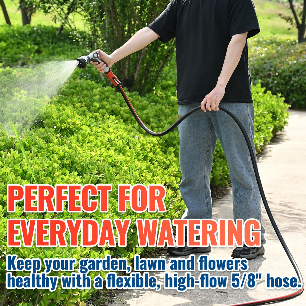 100ft Garden Hose 5/8in I.D. with Swivel Brass Handle M95826