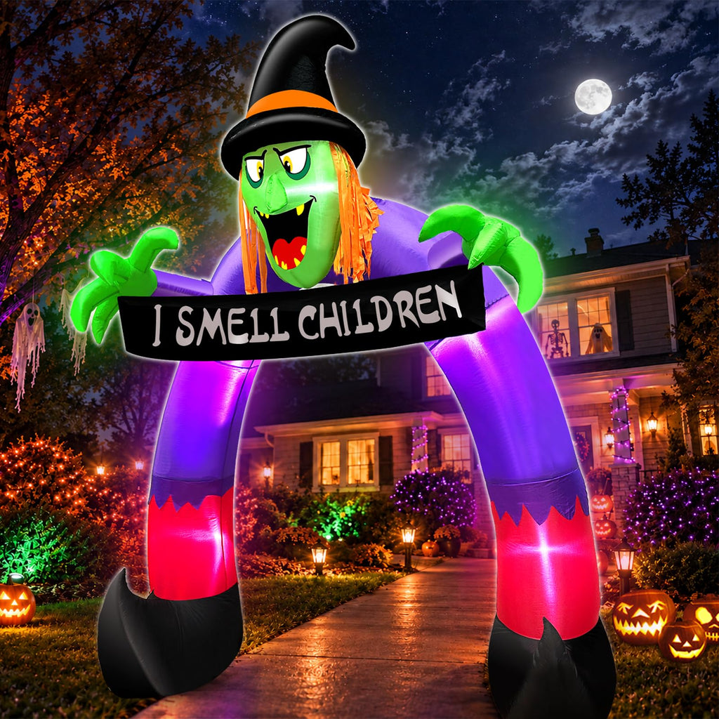 8Ft Halloween Inflatable Witch Archway G12559