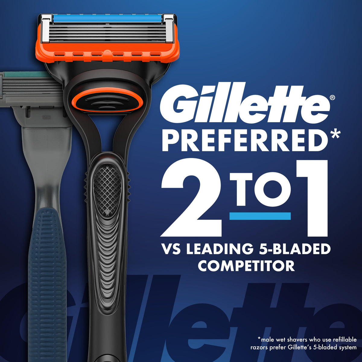Razor Handle + 2 Razor Blade Refills A26616