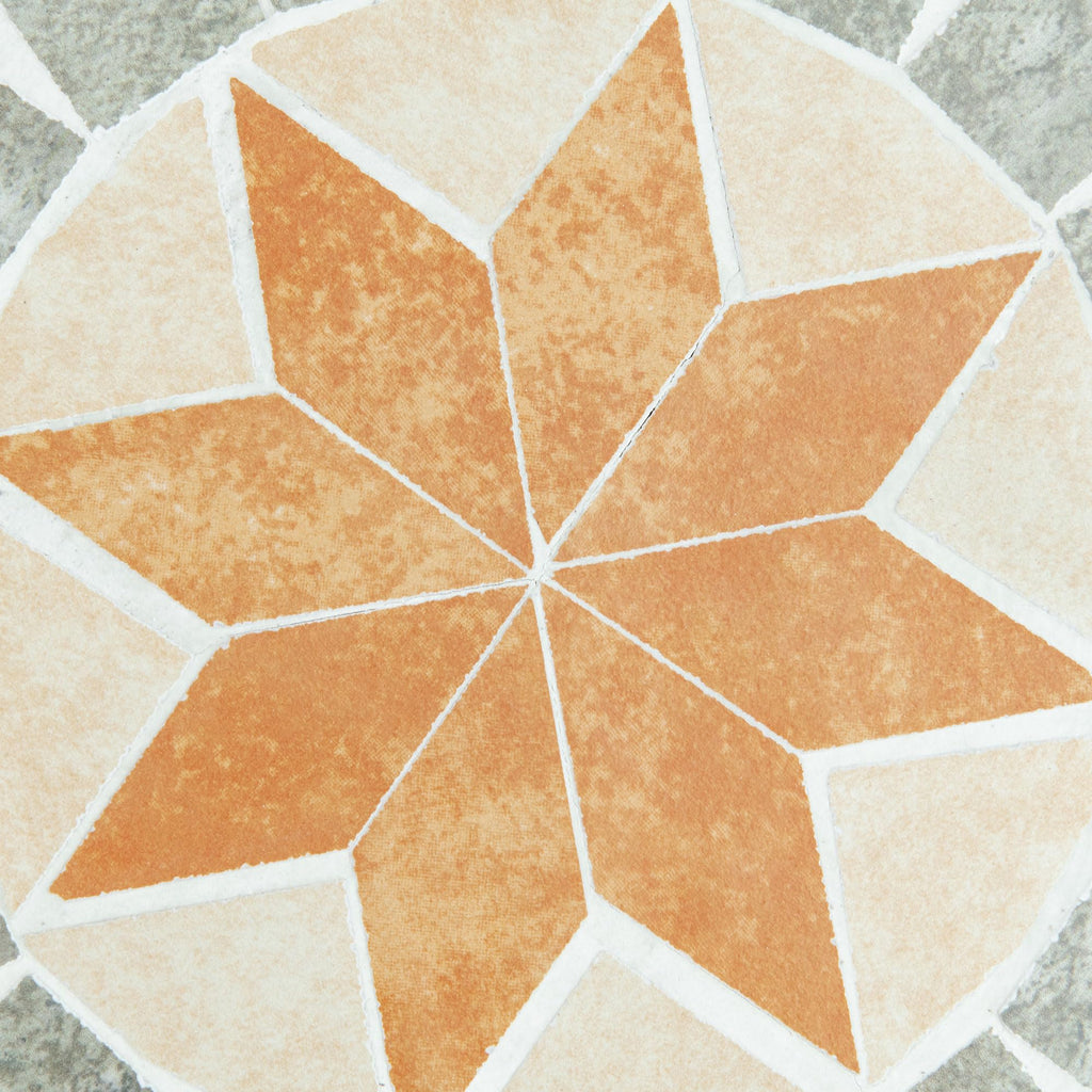 Mosaic Blue Round Outdoor Stool Y175259