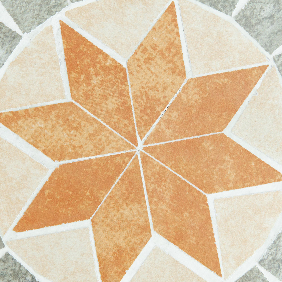 Mosaic Blue Round Outdoor Stool Y175259