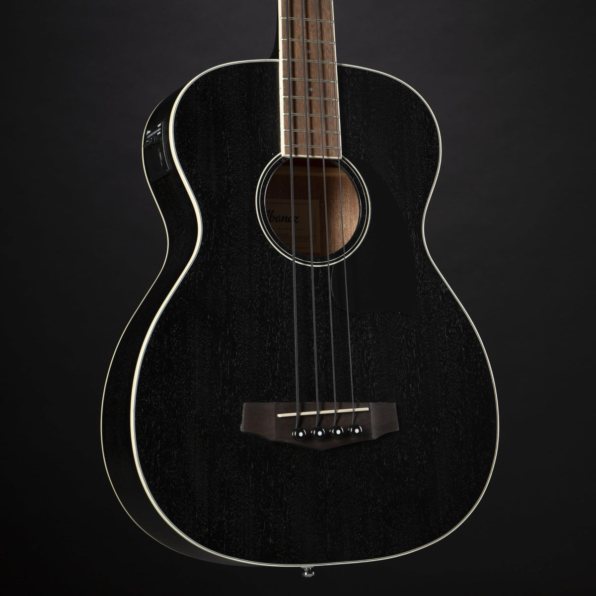Weathered Black Acoustic-electric Bass V160