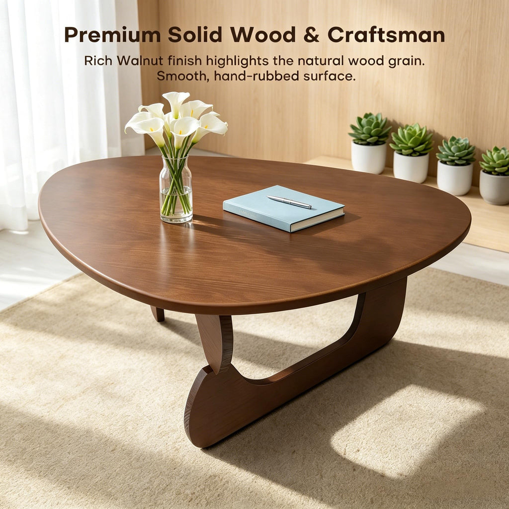 Solid Wood Triangle Coffee Table L513