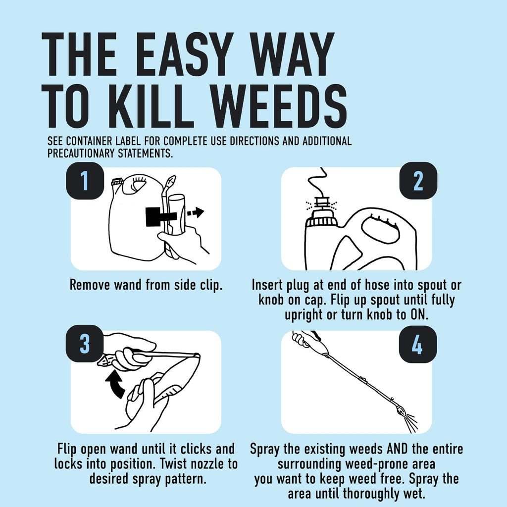 Weed & Grass Killer Plus 12 Month Preventer, 1 gal., Wand (Pack of 4) H6244