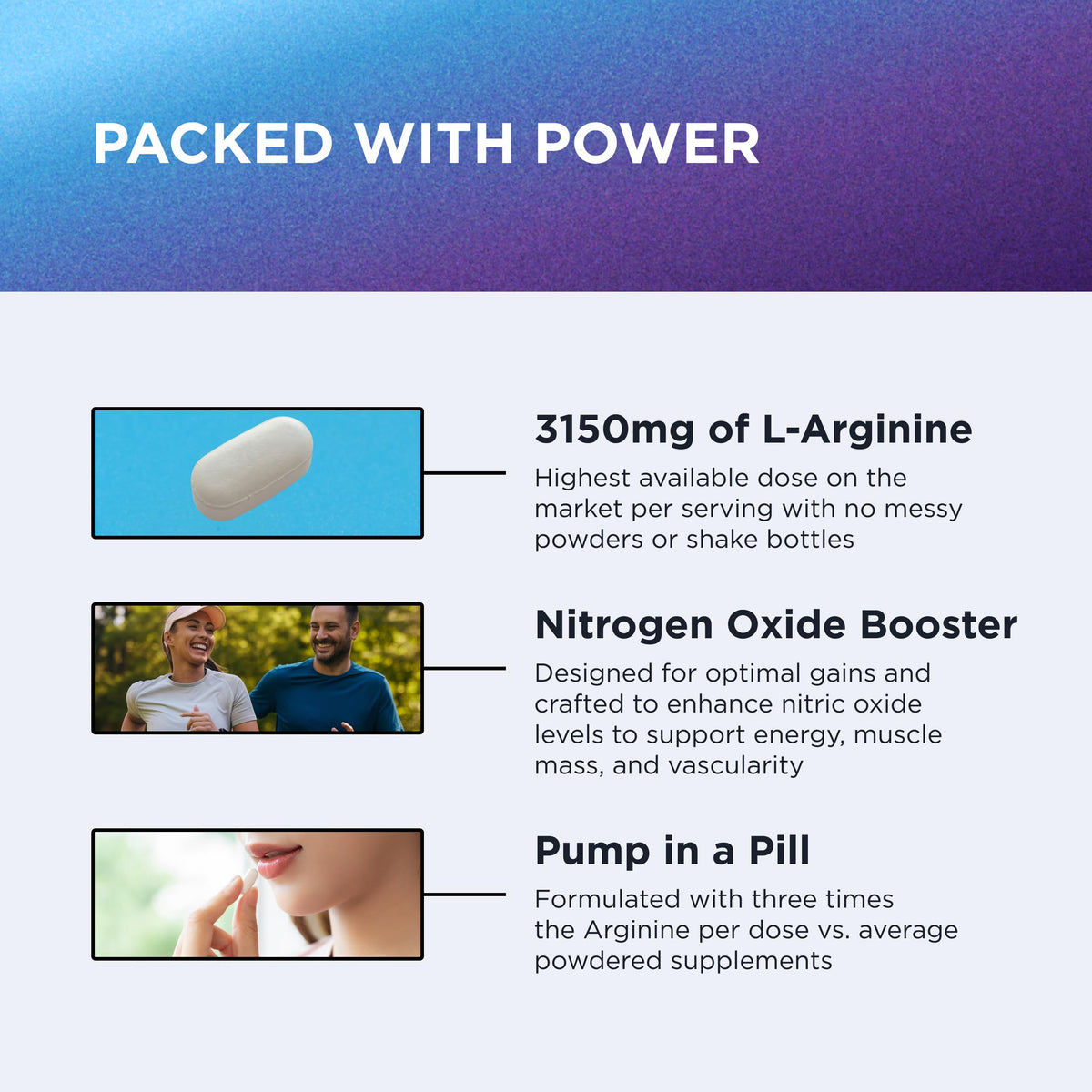 L-Arginine 3000, 90 Tablets U732