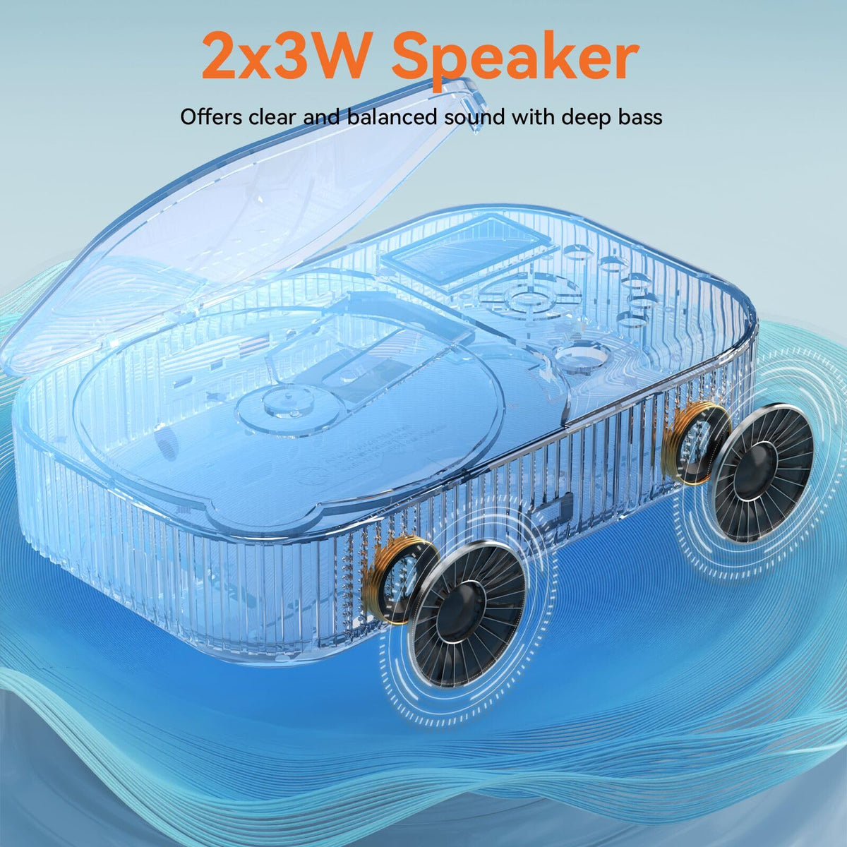 Portable Dual Stereo CD Player Black O1472