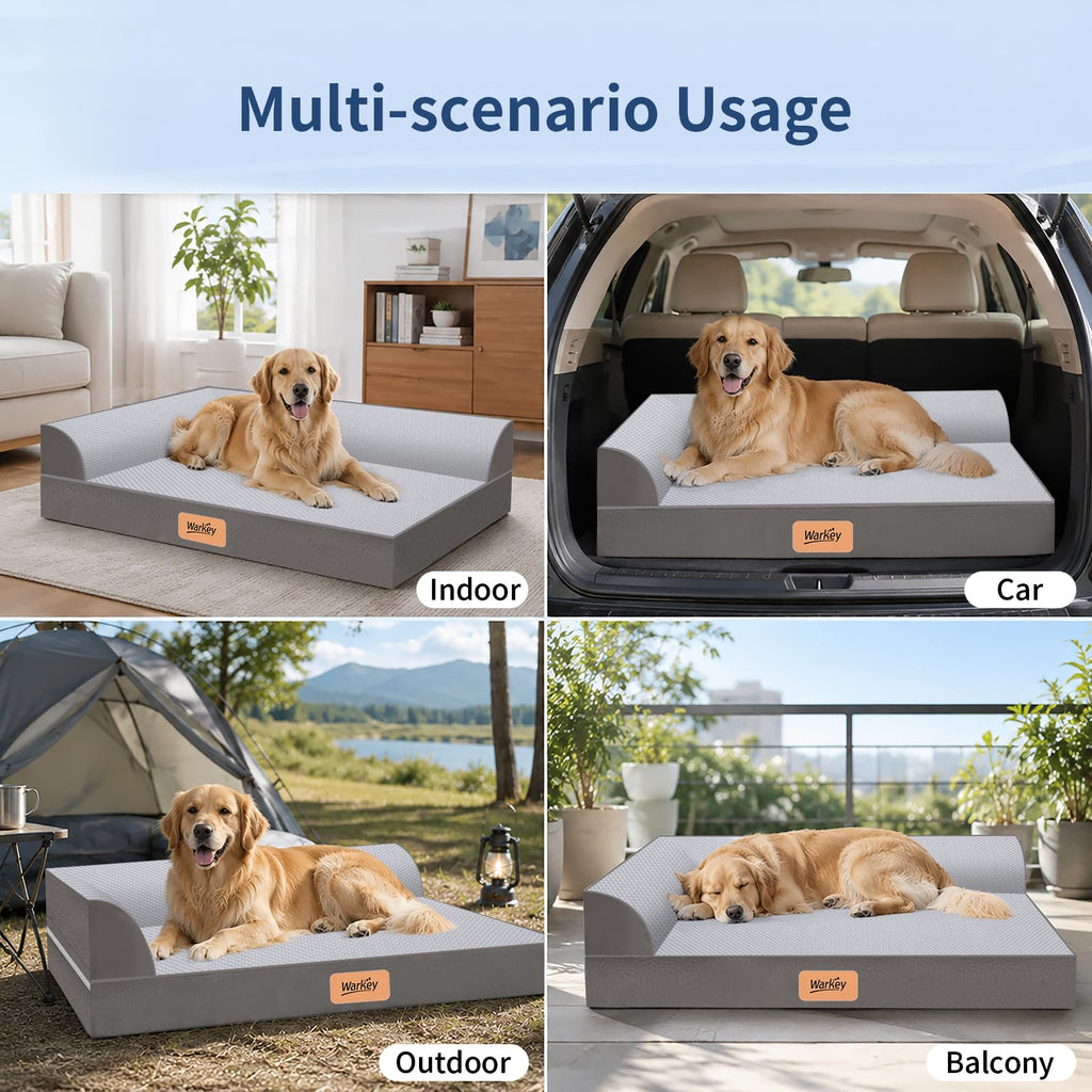 Cooling Orthopedic Memory Foam Dog Bed with Washable Cover X5525