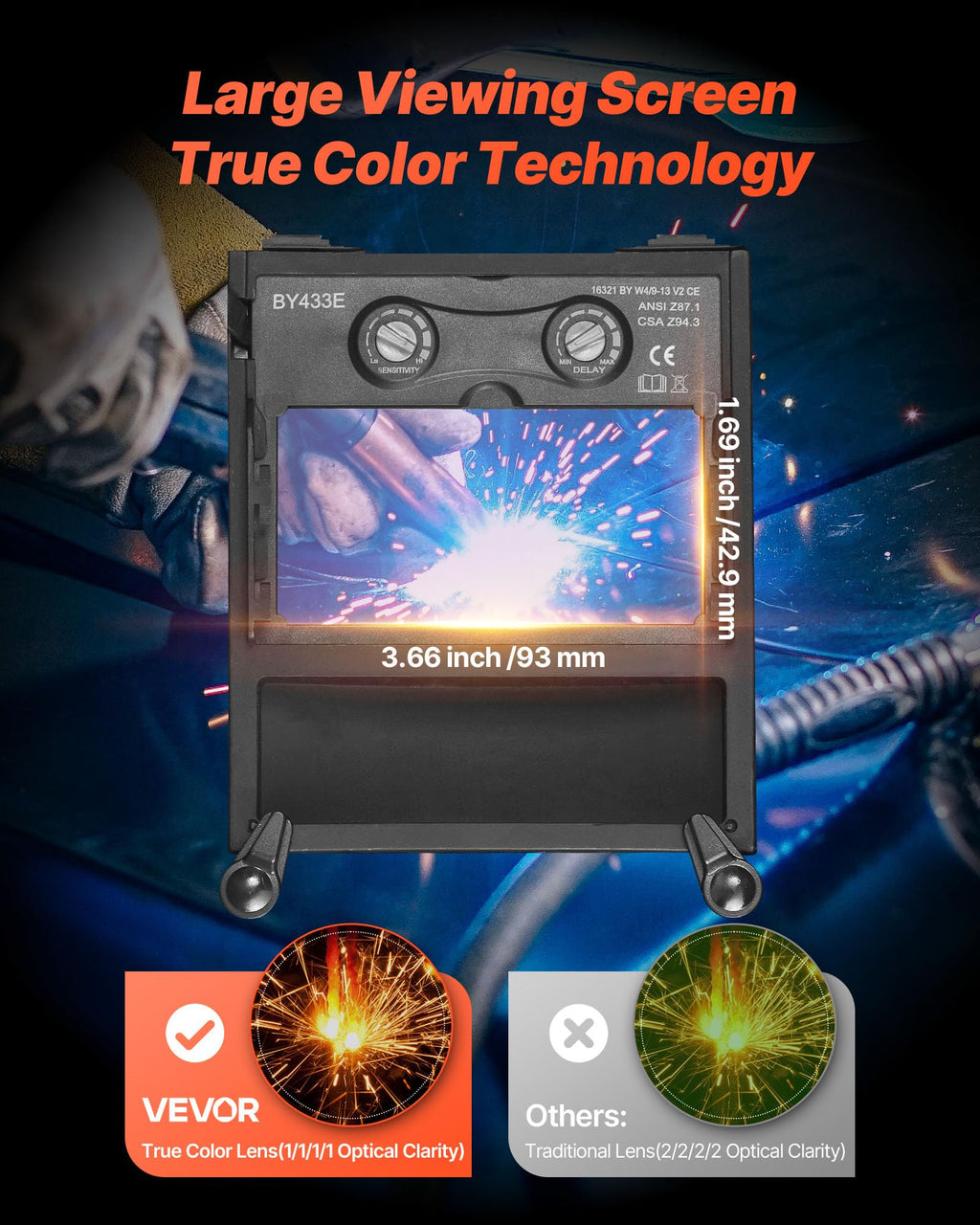 Auto Darkening True Color Welding Helmet G44150
