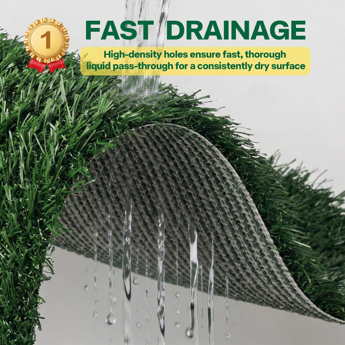 Dog Grass Pad with Tray 30"x20" Q848