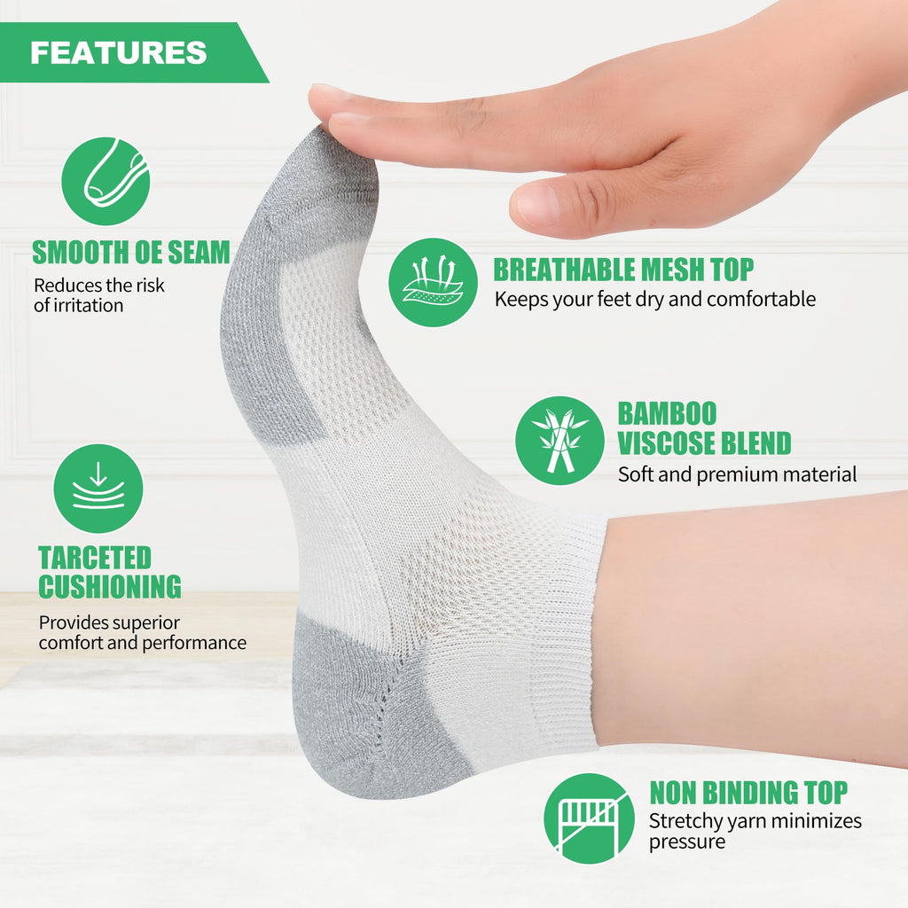 Low Cut Diabetic Socks 6 Pairs A317877