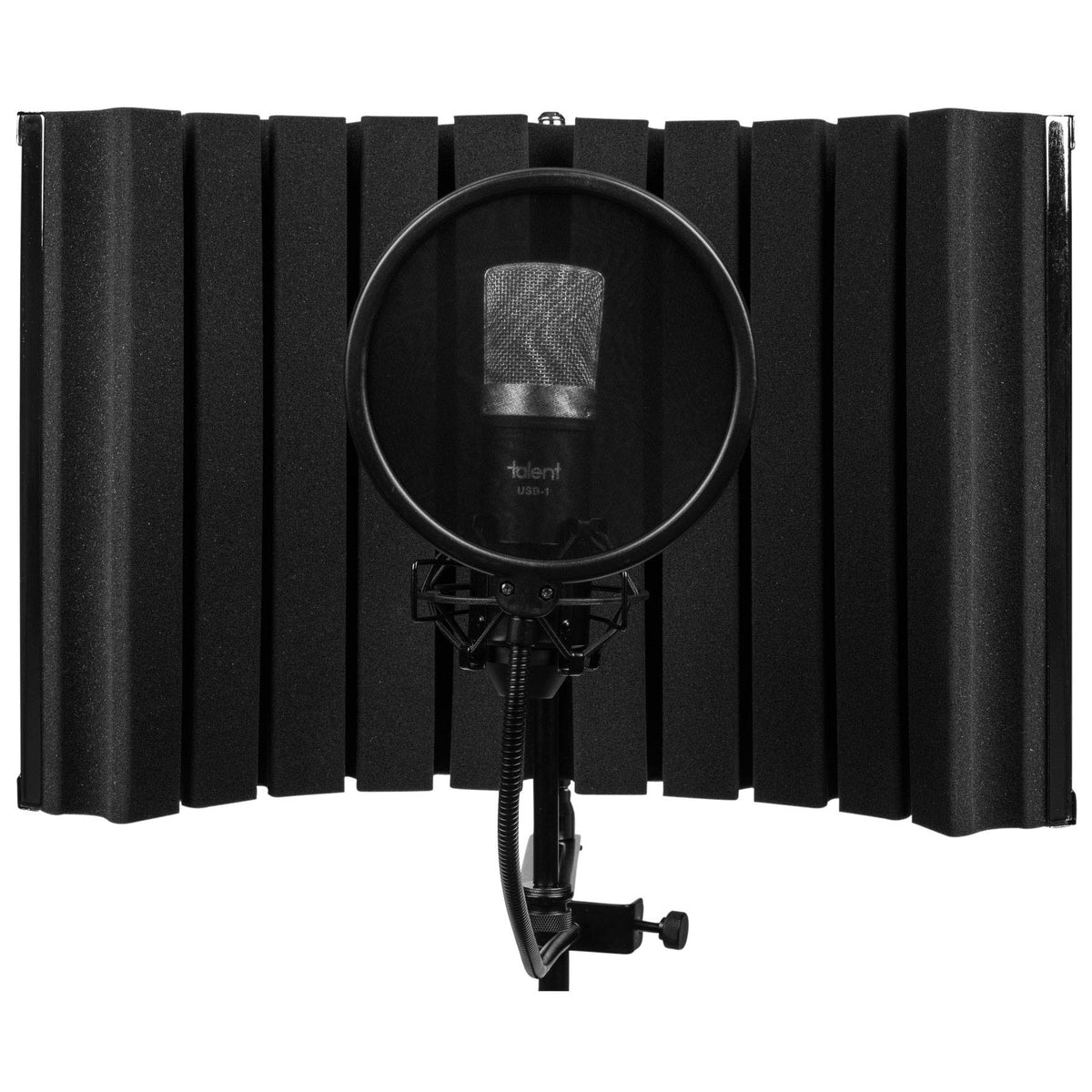 USB Condenser Microphone with Shock Mount and Pop Filter A94317