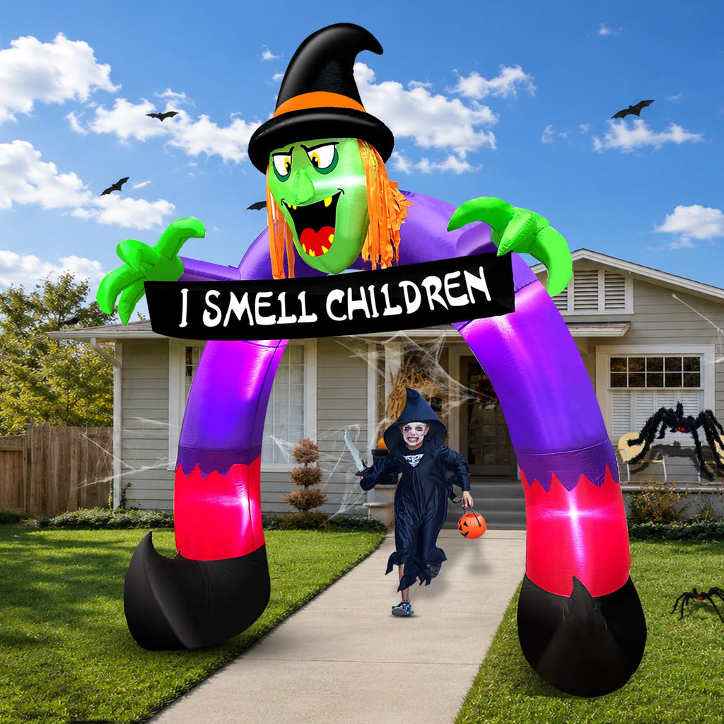 8Ft Halloween Inflatable Witch Archway G12559