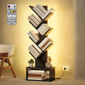 6 Tier Tree Bookshelf with Drawer and LED Lights V117149