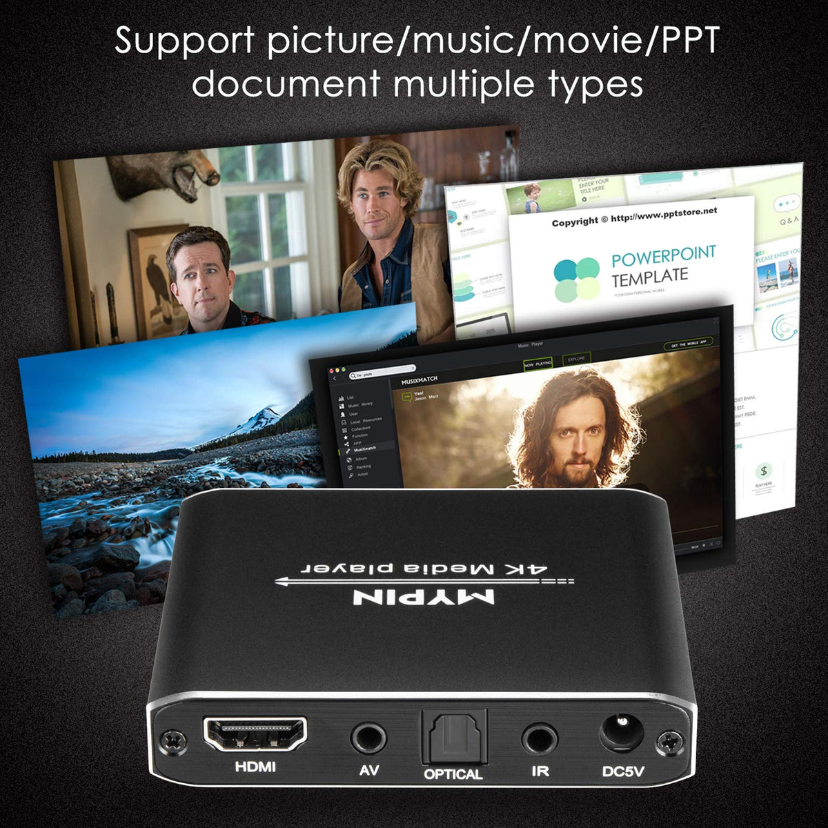 4K Media Player with Remote Control P62812