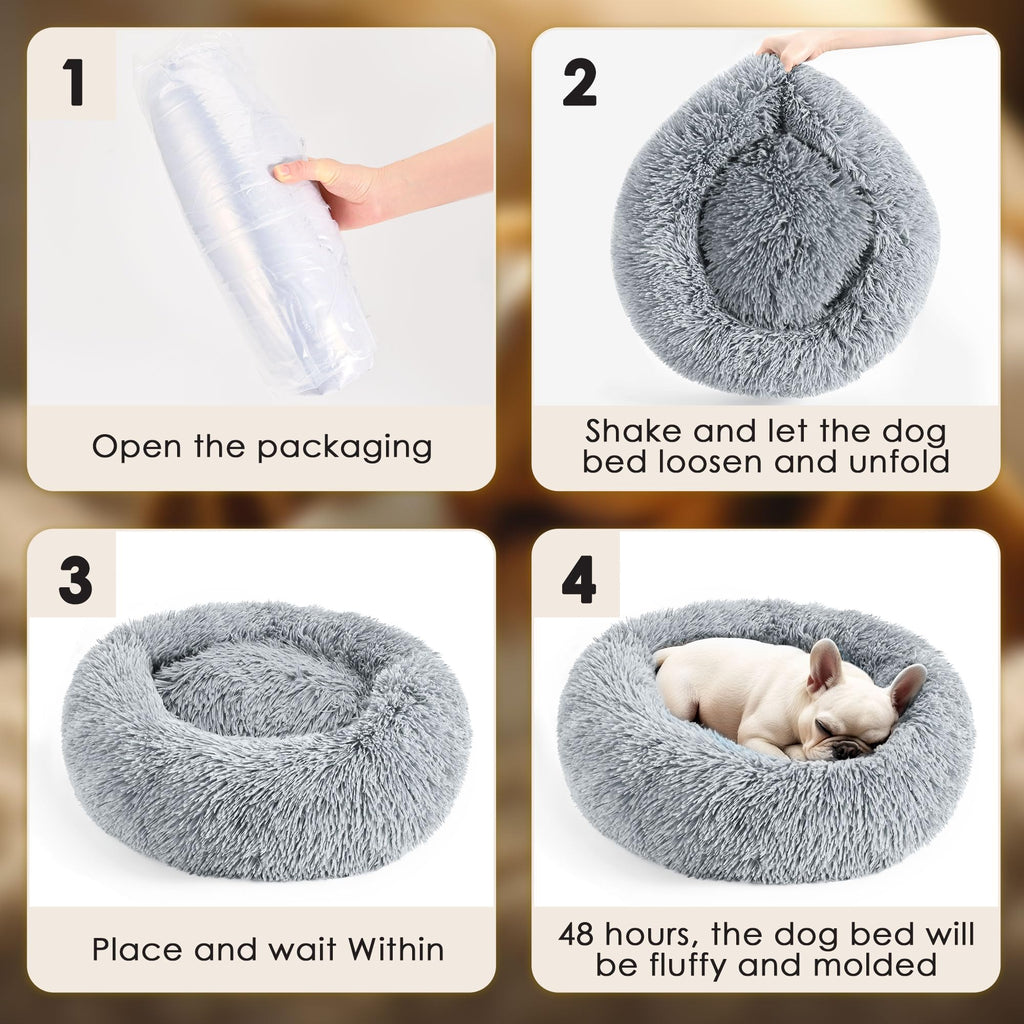 20in Calming Donut Dog & Cat Bed I462120