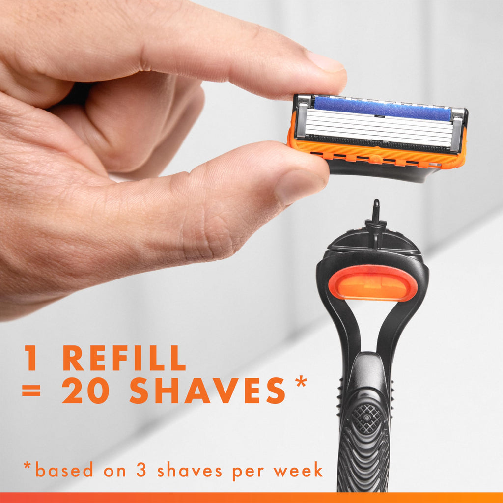 Razor Handle + 2 Razor Blade Refills A26616