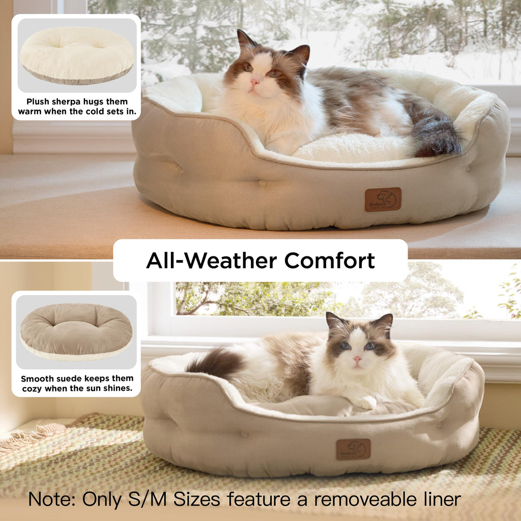 Small Washable Round Dog Bed Z86497