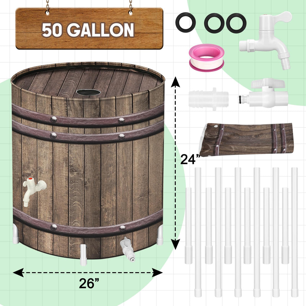 50 Gallon Collapsible Rain Barrel O513