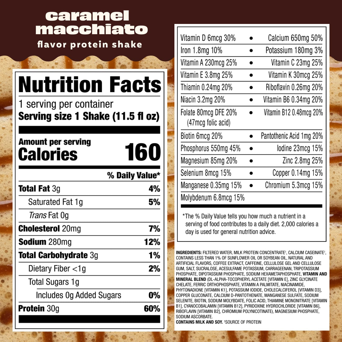 30g Protein Shake 12 Pack O8538