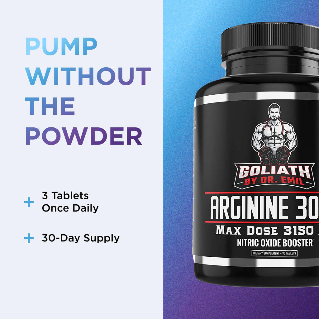 L-Arginine 3000, 90 Tablets U732