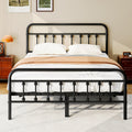 Full Size Metal Bed Frame with Headboard and Footboard S977