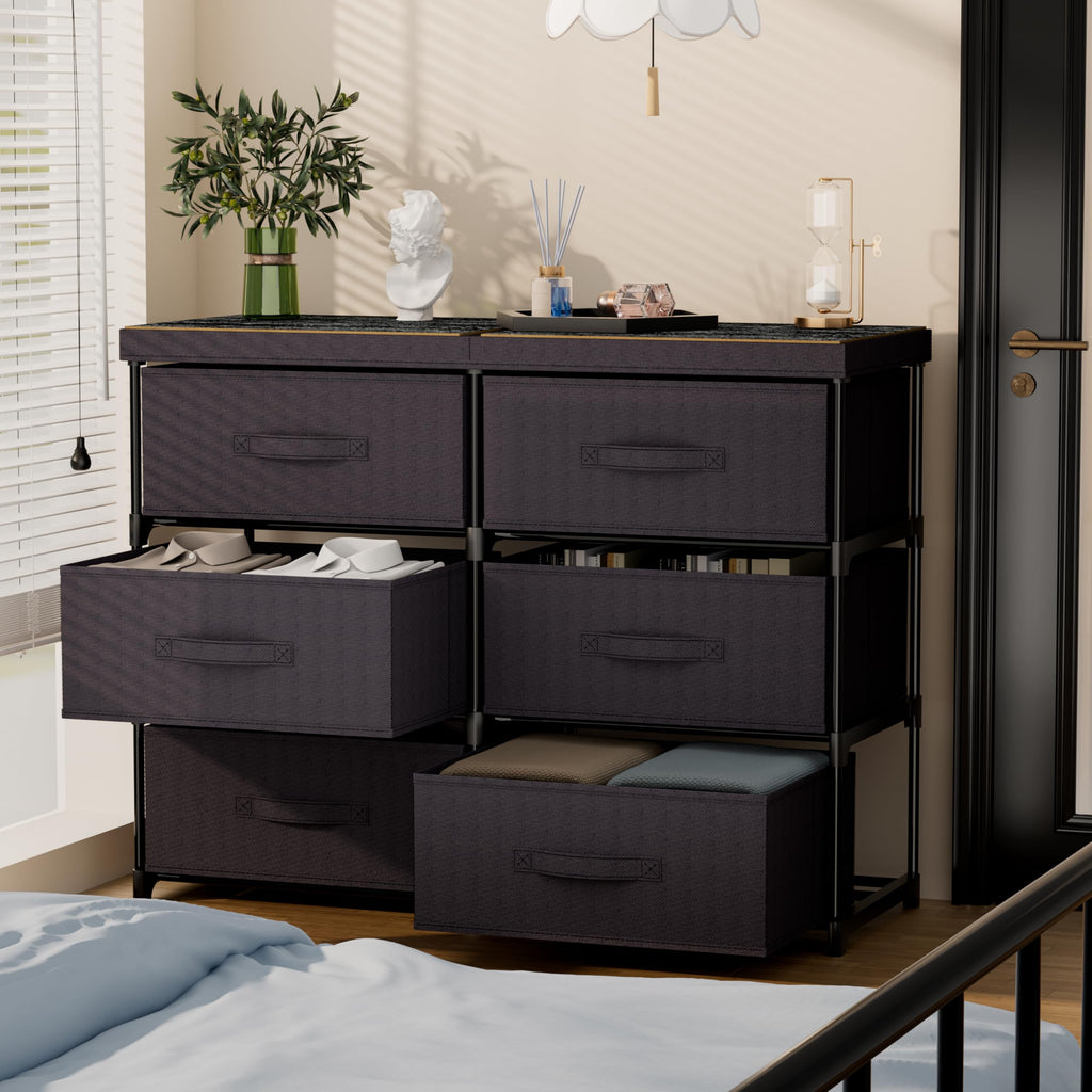 6 Fabric Drawer Dresser B48593