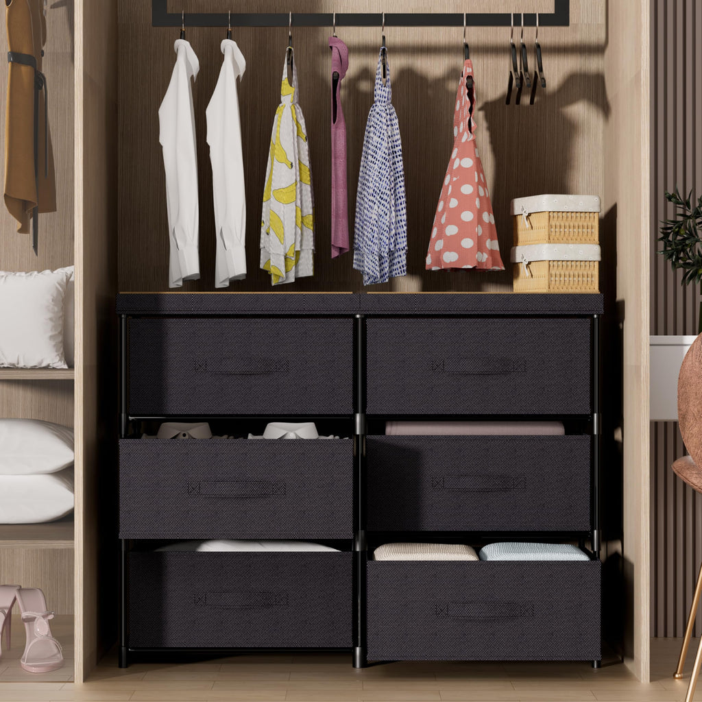 6 Fabric Drawer Dresser B48593