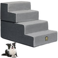 4-Step Foam Dog Stairs, 18-Inch, Gray L43296