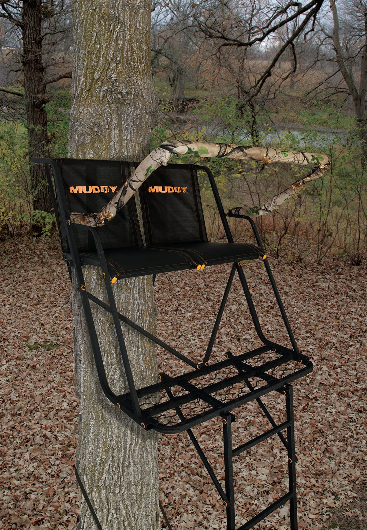 Black 2-Man Ladderstand S8415